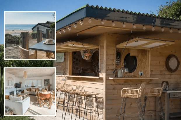 You can hire a Devon holiday home with its own private beach bar – from £83pp a night