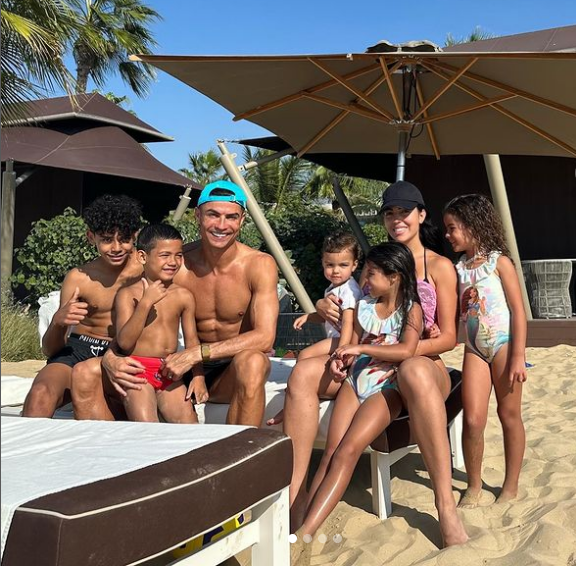 She recently shared this adorable family photo from the beach