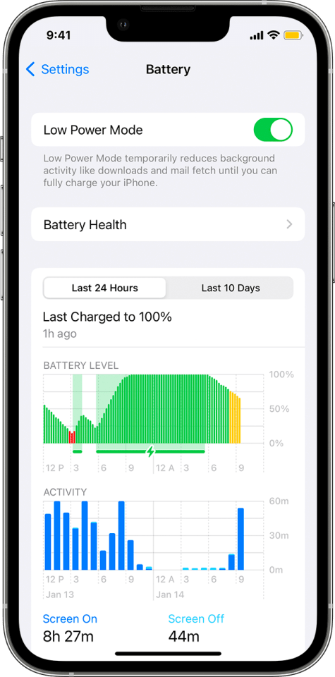 If changing your settings doesn't improve battery life, try activating Low Power Mode