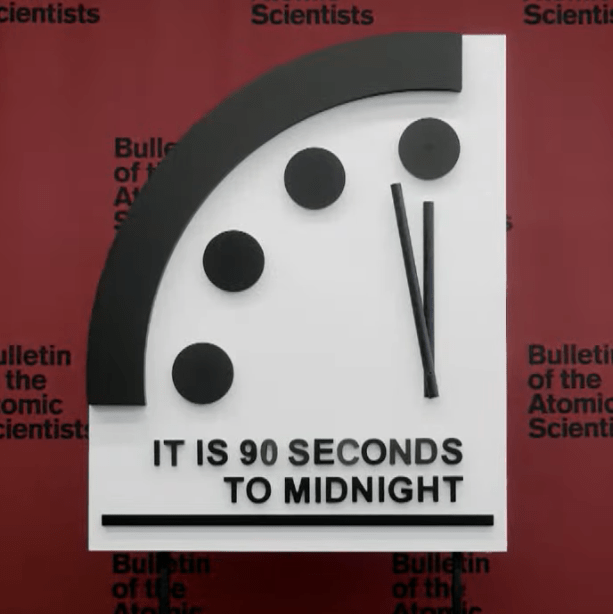 The Doomsday Clock remained at 90 seconds to midnight in 2024