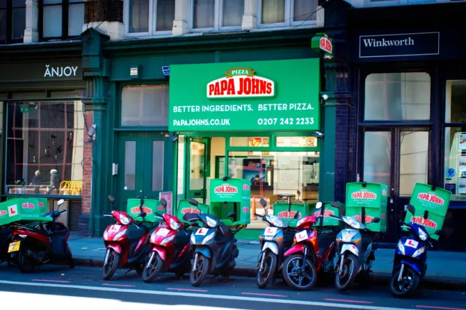 Papa Johns has confirmed it has closed eight branches