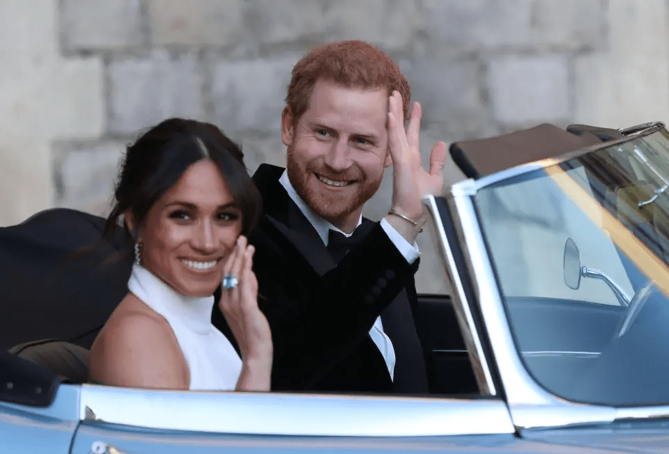 Meghan wore Princess Diana's aquamarine ring for her wedding reception