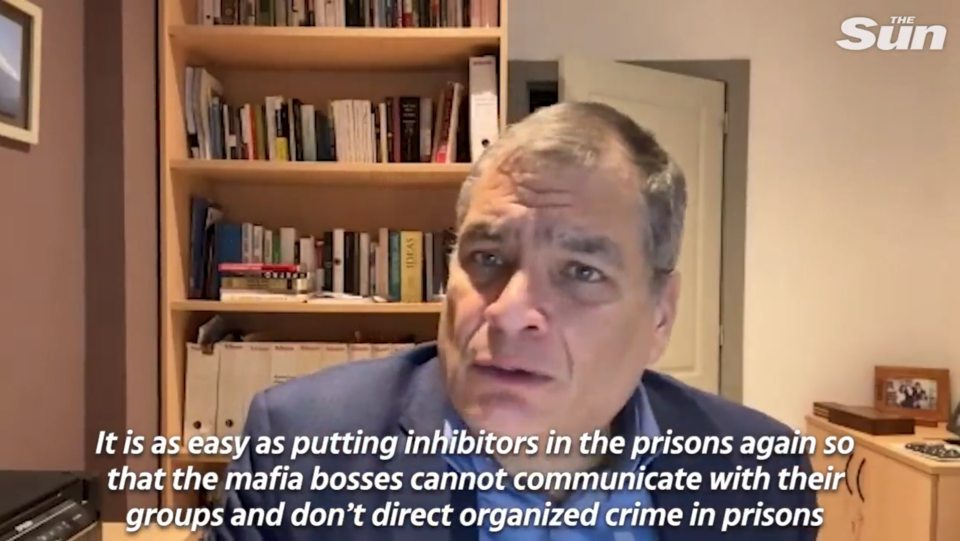 Ex-president of Ecuador 'weeps' for the country as violence spills onto the streets in recent days