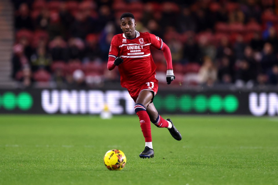 Middlesbrough's Isaiah Jones is hoping to down Chelsea tonight