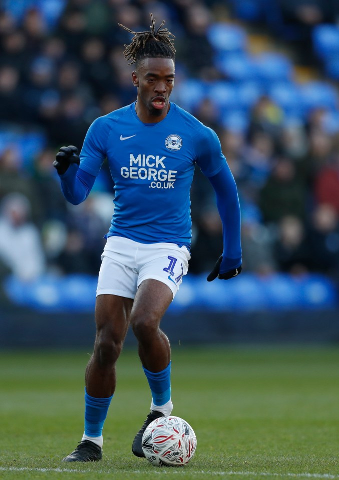 Toney spent two years with Peterborough and made 94 appearances