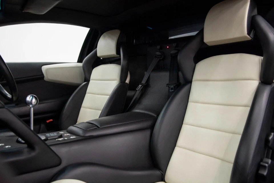 Interior upgrades were kept to a minimum, with cream leather seats with contrasting black bolsters