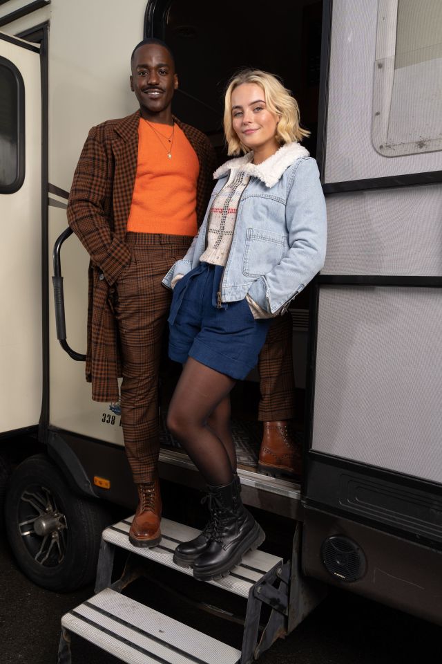 Millie Gibson and Ncuti Gatwa as Ruby Sunday and Doctor Who