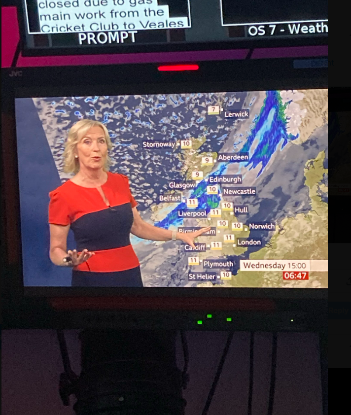 Carol was back on the weather this week after being missing from Friday's show