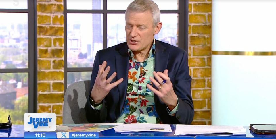 Storm Huntley's segment usually airs after Jeremy Vine's on Channel 5