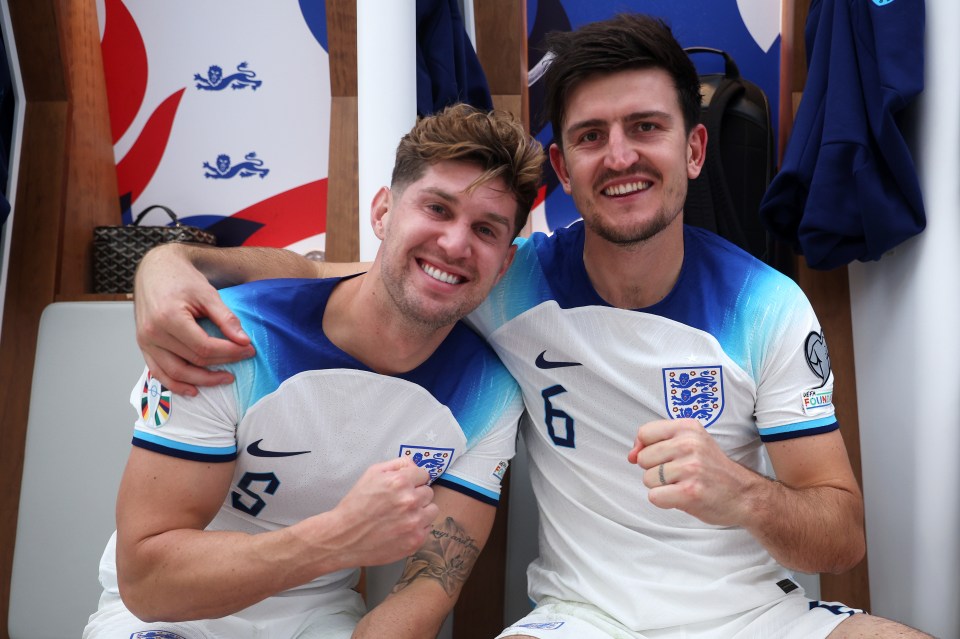 Stones and Maguire both played for England at Euro 2020 and the 2022 World Cup