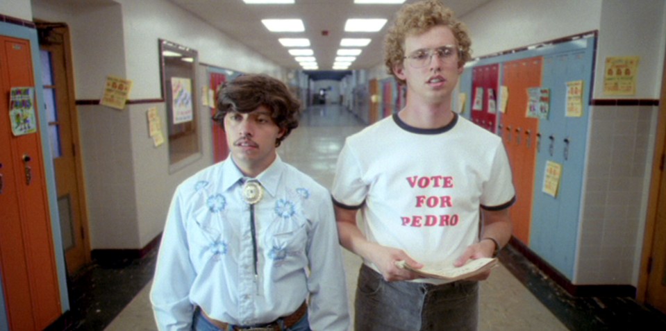 Efren Ramirez, left, and Jon Heder, right, delighted fans in 2004 coming of age flick Napoleon Dynamite