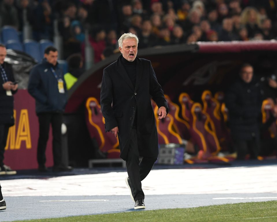 Mourinho was sent off for two yellows against Atalanta