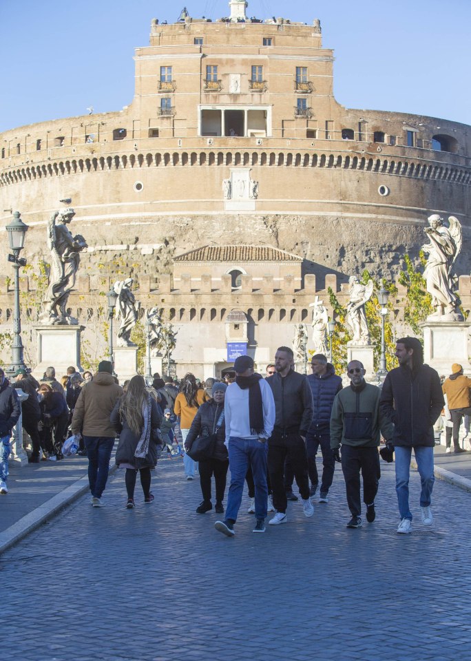 Mourinho was spotted visiting the Castel Sant'Angelo