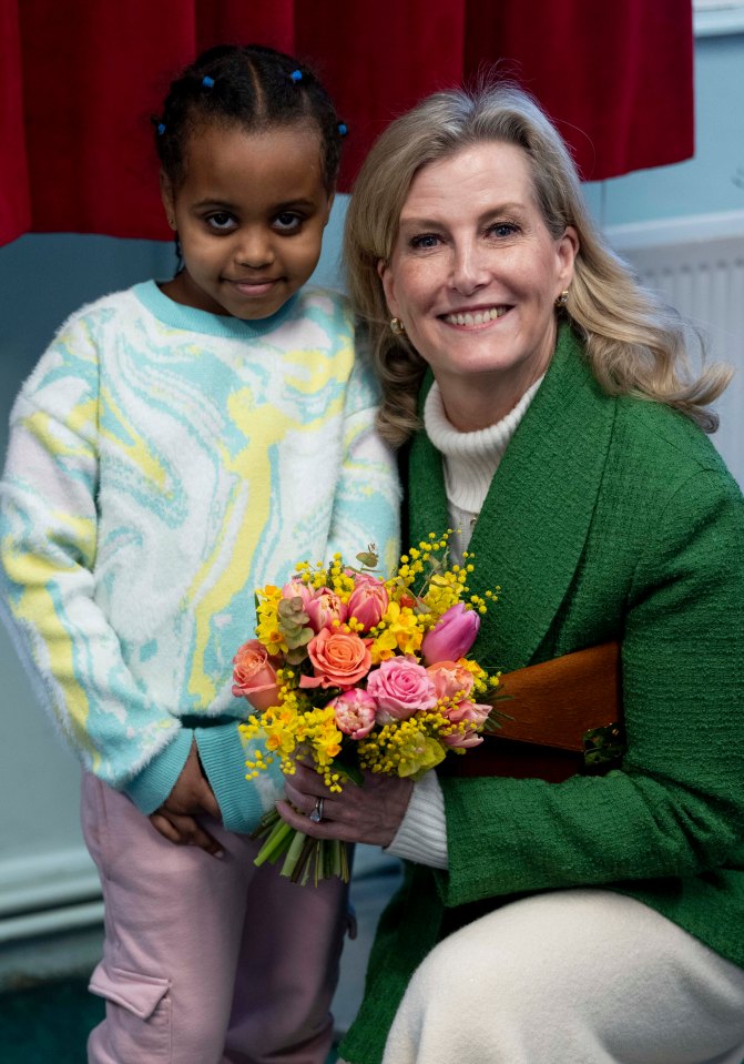 Sophie, Duchess of Edinburgh visited the Katherine Low Settlement on Tuesday