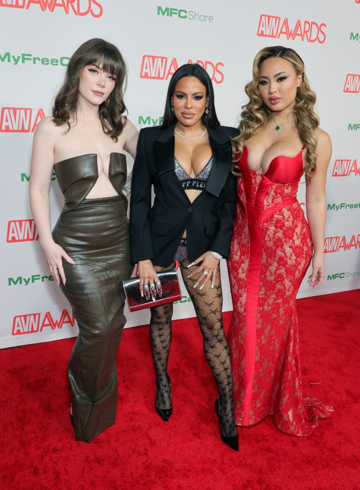 Emily Lynne, Luna Star and Kazumi at the awards