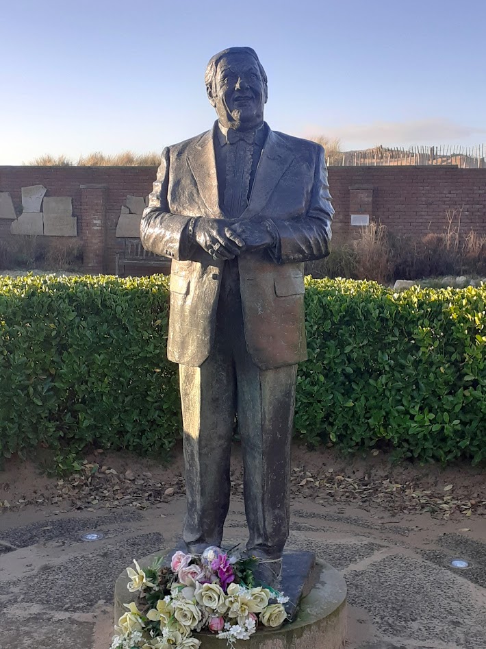 You'll also find a statue of Les Dawson