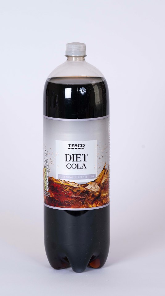 A glass of Tesco Diet Cola was rather too sweet for my liking