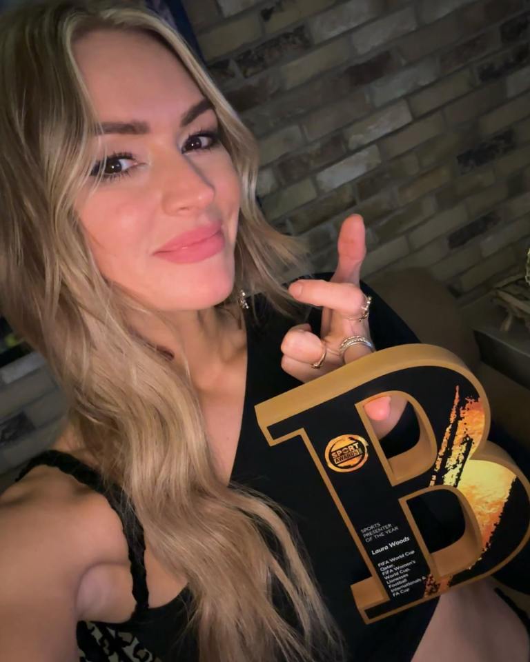 Laura Woods showed off her well earned awards