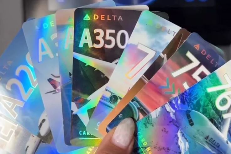 Delta's secret trading cards are a hit - among those who know about them