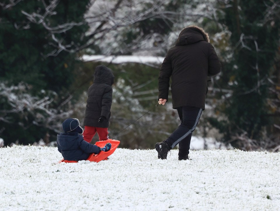 Liverpool was also on the list of places to wake up to snow