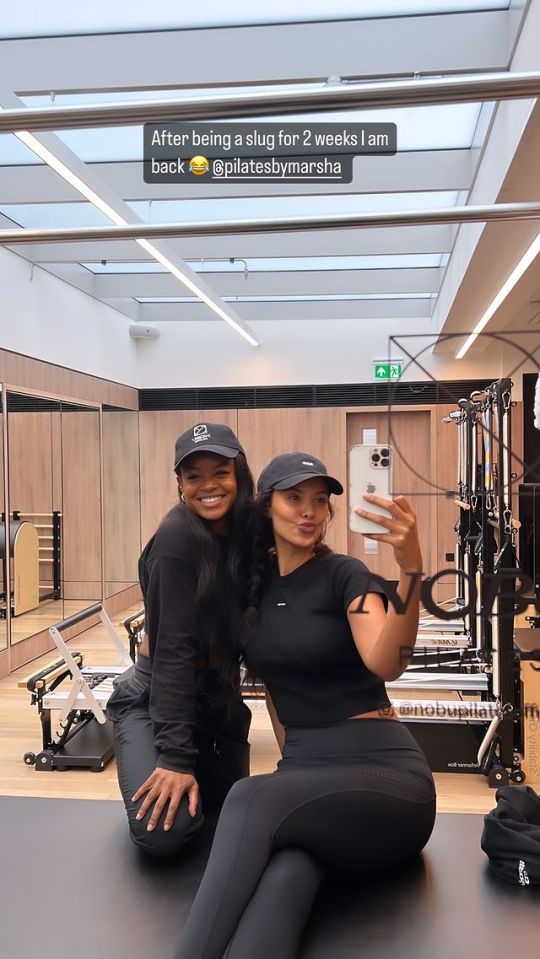 Love Island host Maya Jama hits the gym in skintight leggings ahead of flying out to South Africa for all stars series