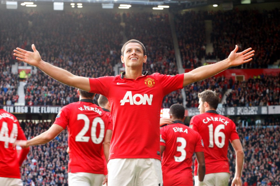 Chicharito won two league titles and scored 59 goals during four years with Manchester United