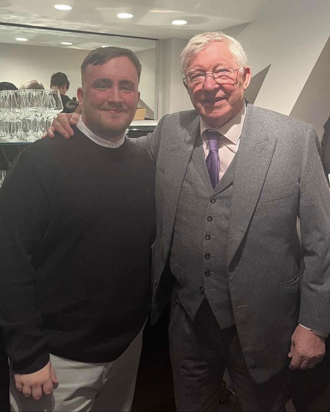 The teenager also met Sir Alex Ferguson