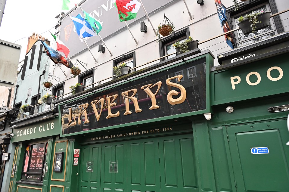 The ace visited Lavery’s in Belfast