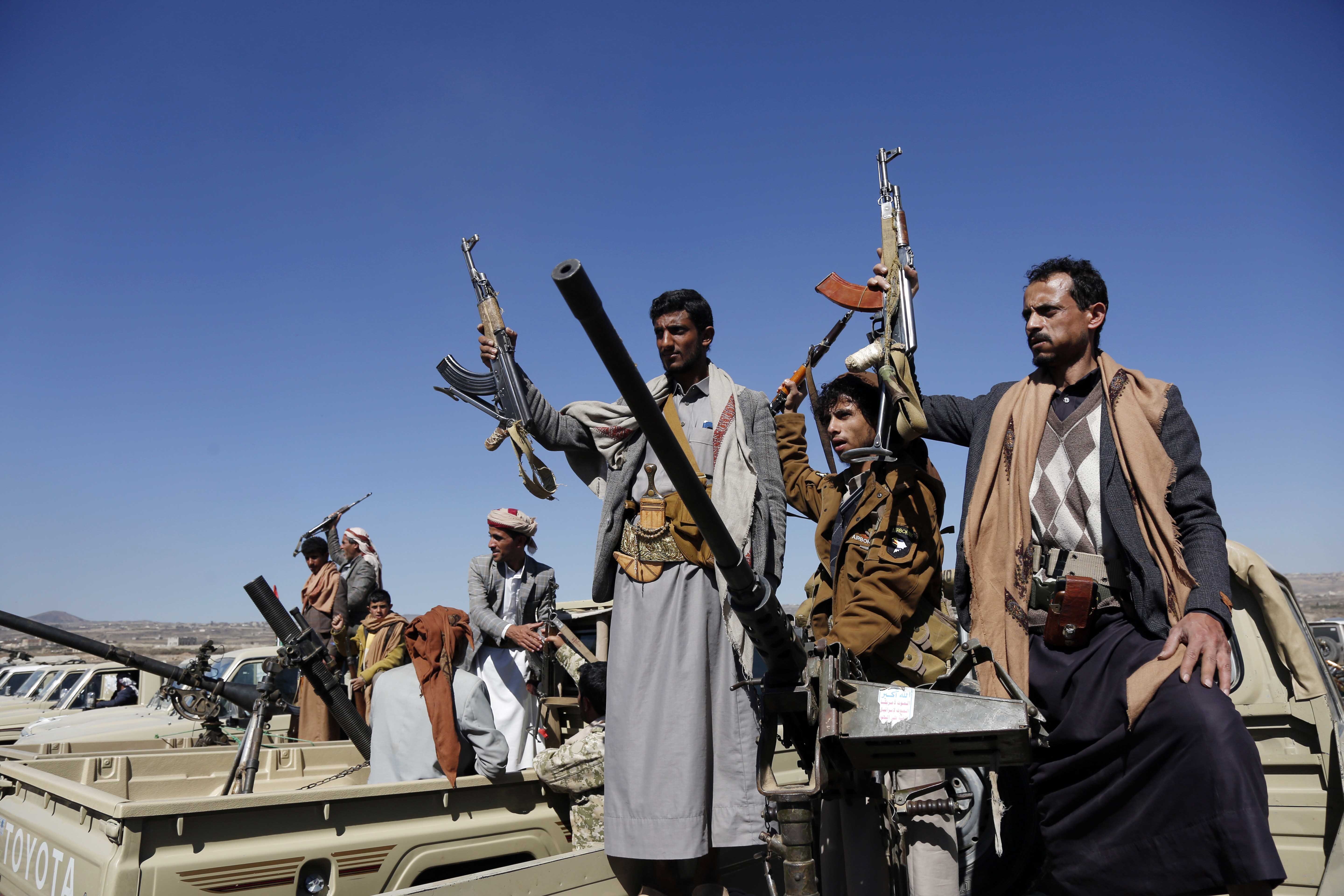 Tensions have been flaring in the Middle East amid Houthi (pictured) attacks