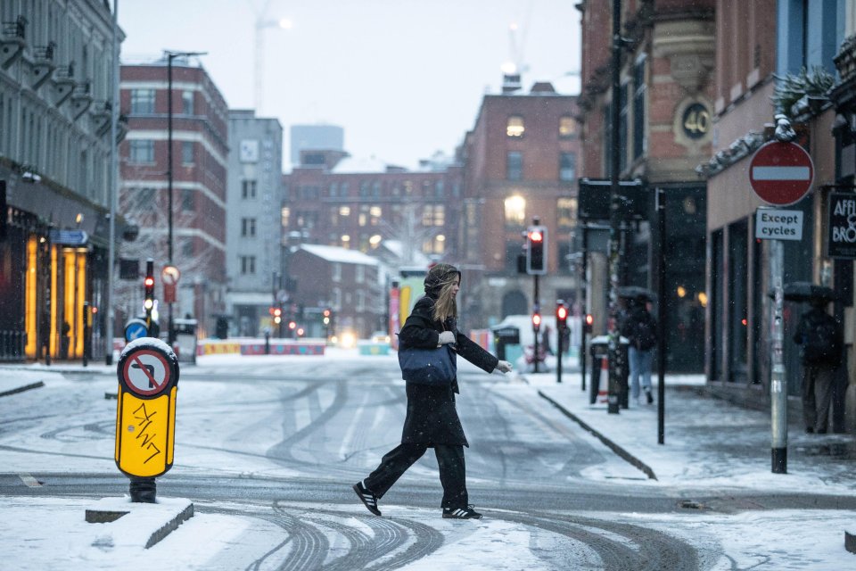 Snow fell in Manchester