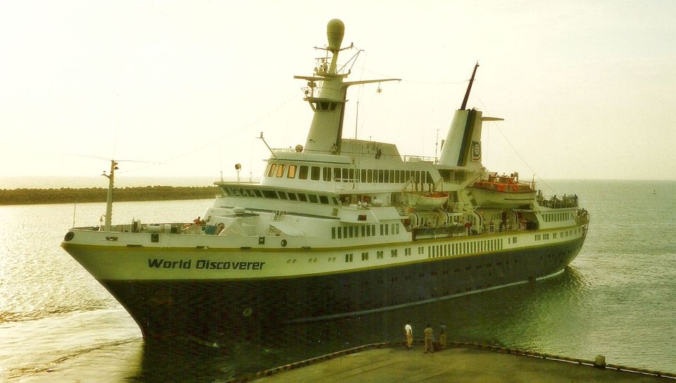 The MS World Discoverer in its heyday