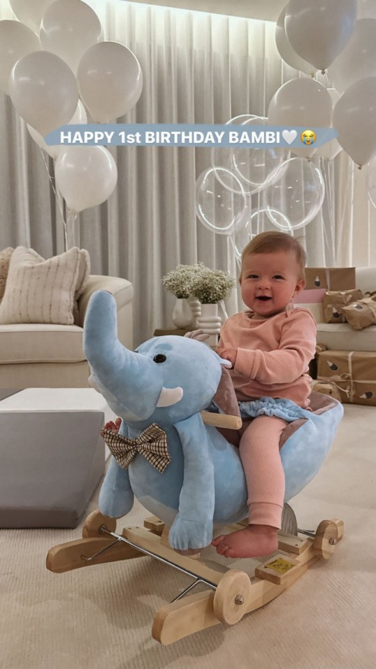 Molly Mae and Tommy Fury celebrate Bambi's 1st birthday,