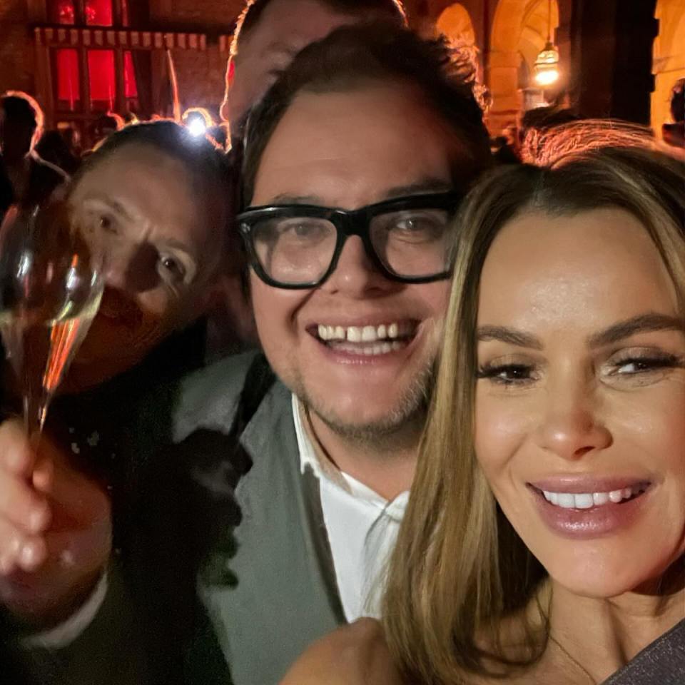 The daughters also partied with Alan Carr on New Year's Eve