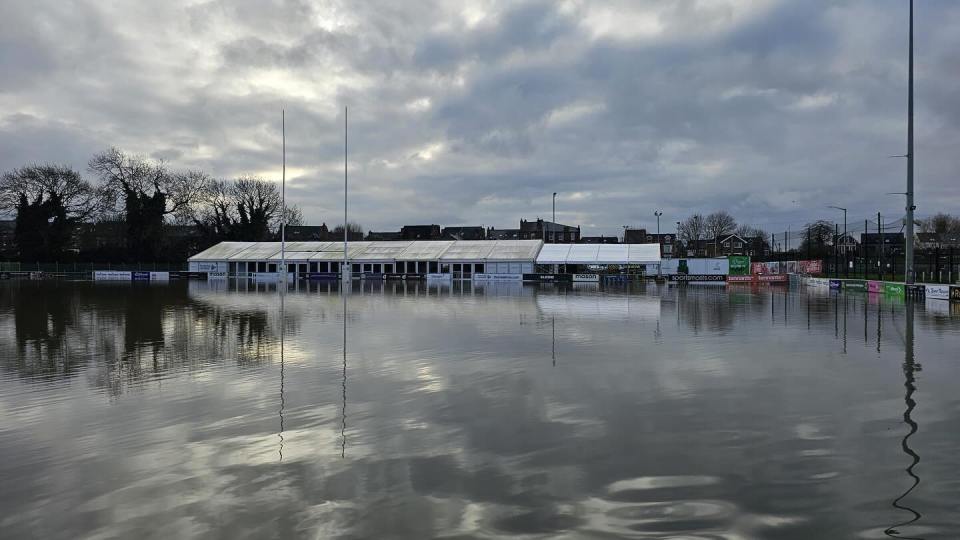 Nottingham RFC's drenched pitch is just one of the problems