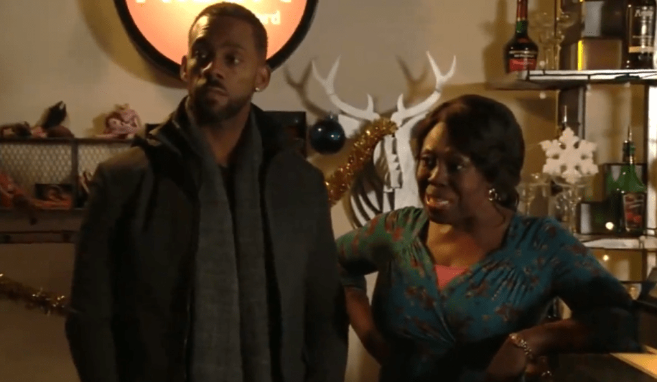 A soap fan found a scene where Richard Blackwood also starred alongside the two women in EastEnders