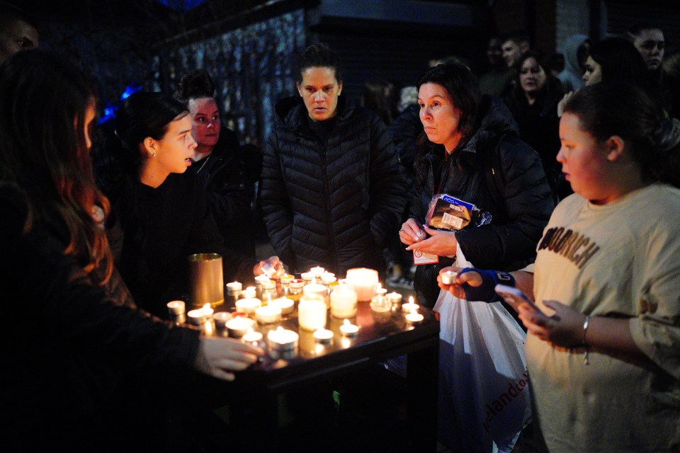 Friends and family gathered to pay their respects