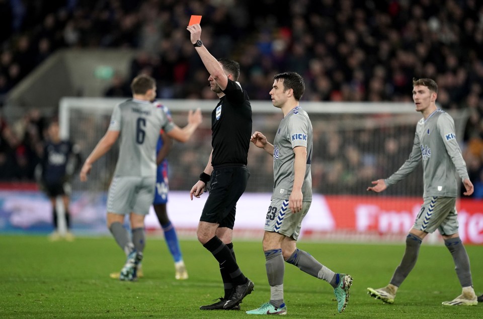 The red card would have seen the forward miss three matches