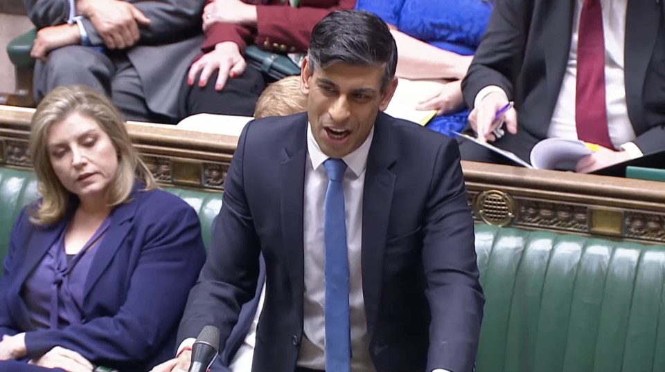 Prime Minister Rishi Sunak  hit back at the Labour leader - pointing out he had chopped and changed his policies with the wind