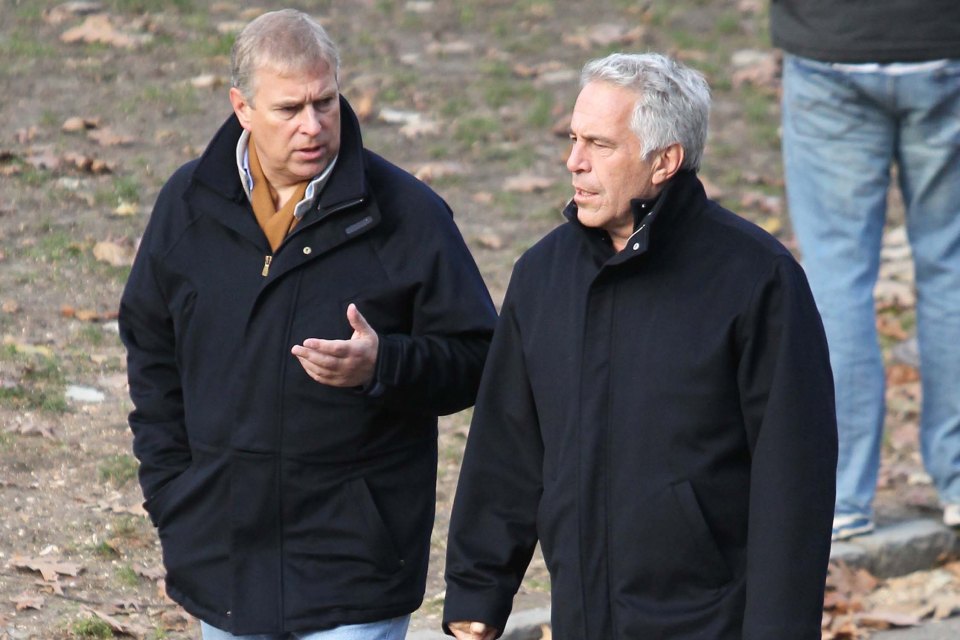 Andrew and Epstein pictured in New York's Central Park in 2010