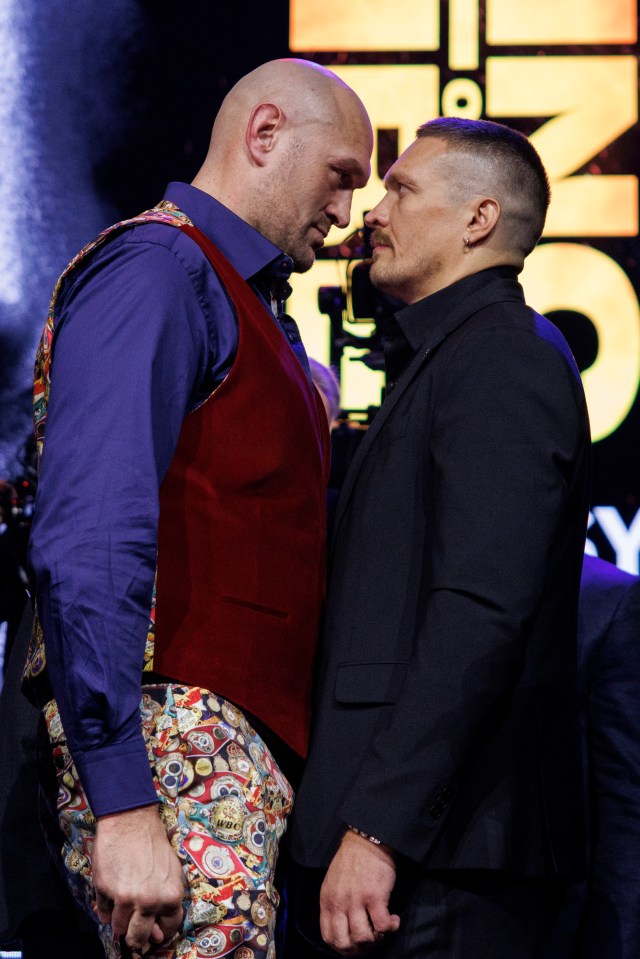 The pair took part in a heated pre-fight press conference face-off in November