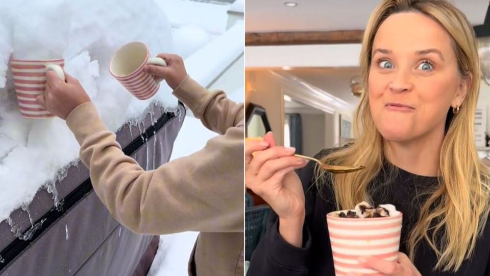 Reese Witherspoon has tried to claw back public opinion after fans rounded on her for making a hot chocolate with melted snow