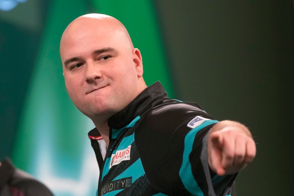 Fellow Englishman Rob Cross stands in the way of him and a place in the final