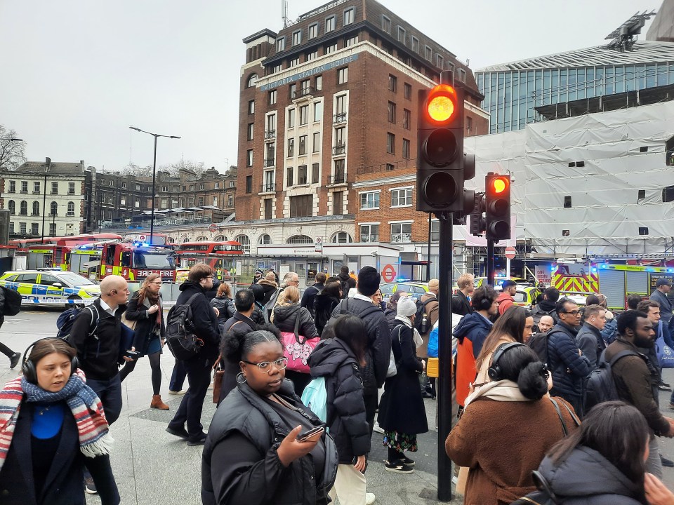 Commuters coming in to Victoria train station faced chaos during their journey to work