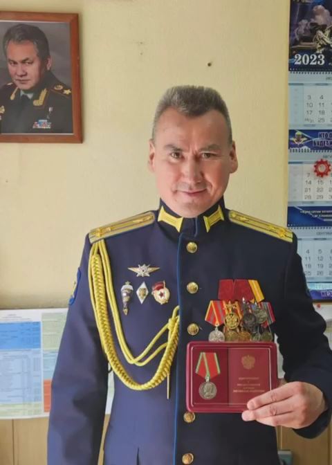 Colonel Arman Ospanov was reportedly killed when he stepped on a landmine while visiting Russian troops in Ukraine