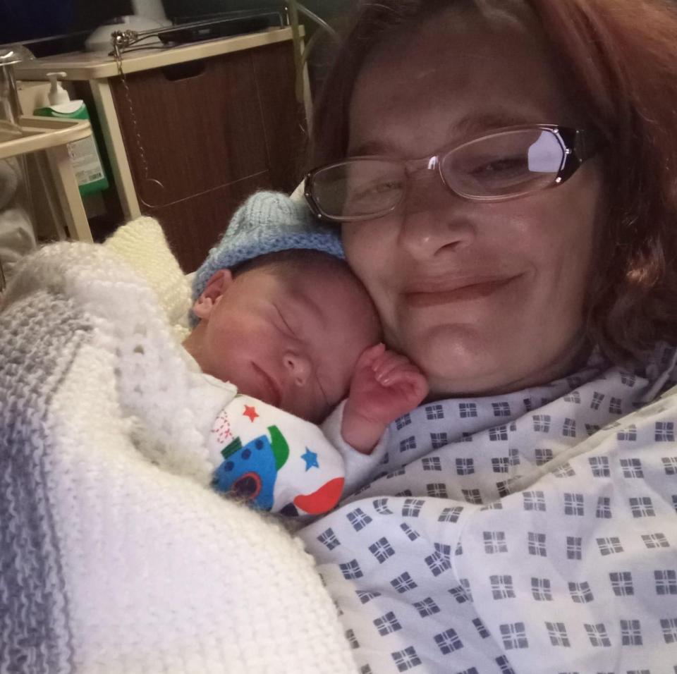 Sarah smiled as she recalled her 'cheeky little' Bronson, who was born weighing just over 4lb