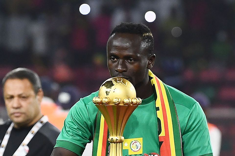 Sadio Mane lifted Senegal's first ever trophy