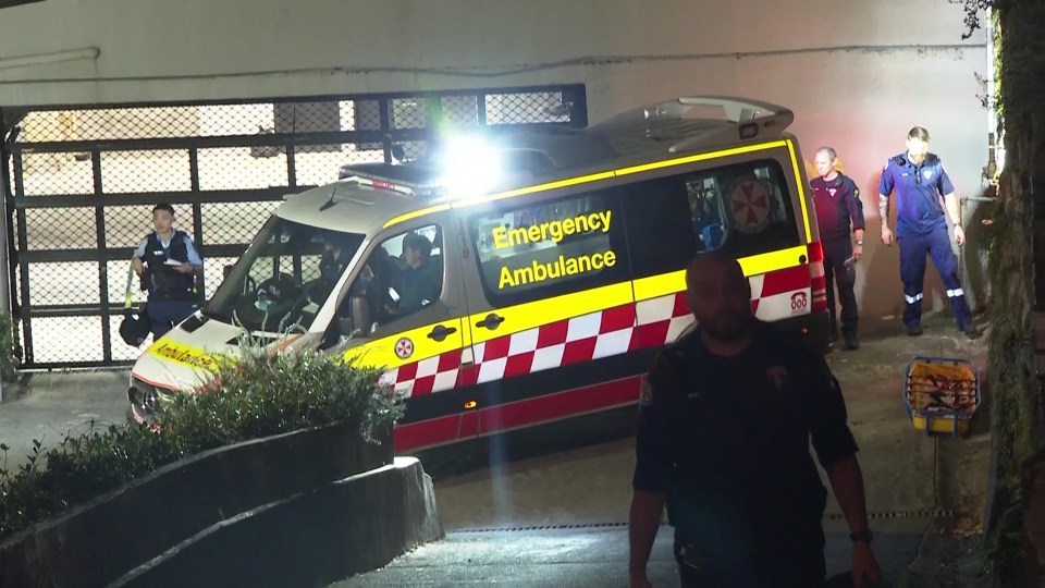 The 25-year-old was then rushed to St Vincent’s hospital