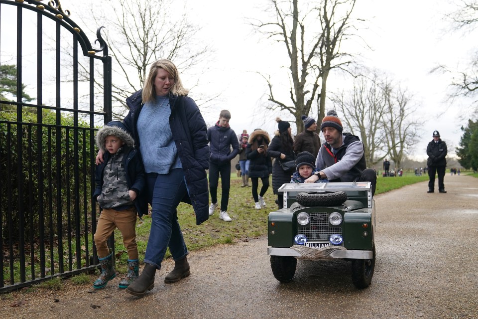 The Ward family leaves after seeing and talking to King Charles