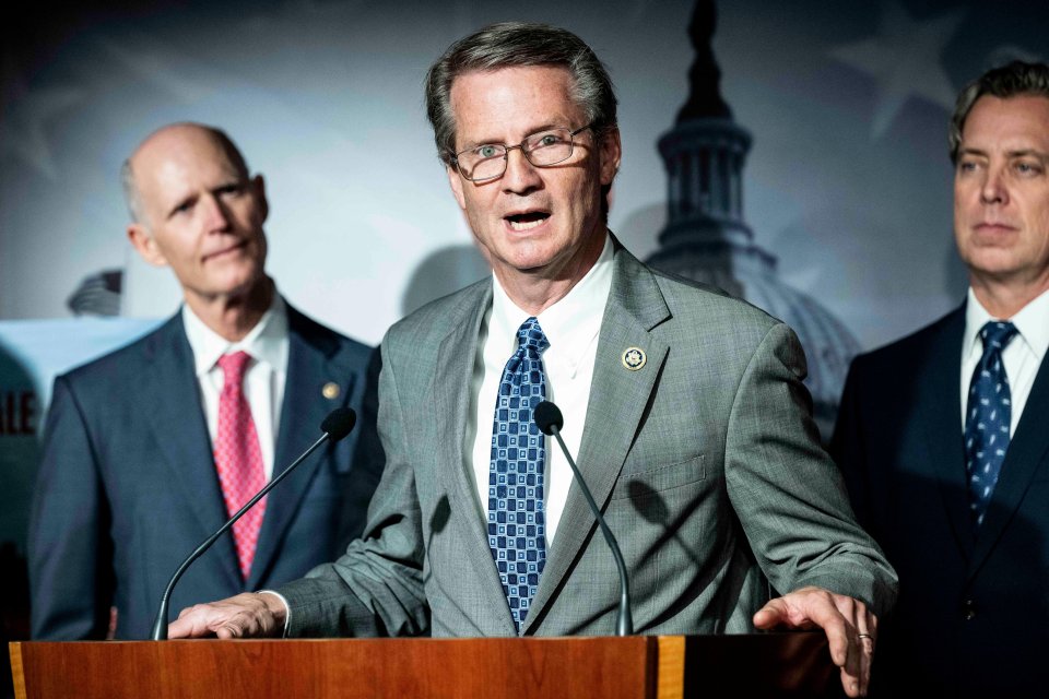 Rep. Tim Burchett (centre) is a longterm campaigner for disclosure on UFOs