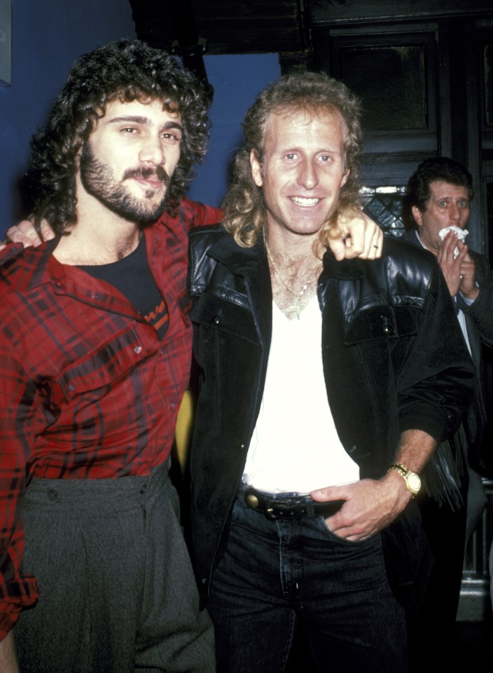 Gerulaitis with Steven Bauer in New York in 1985